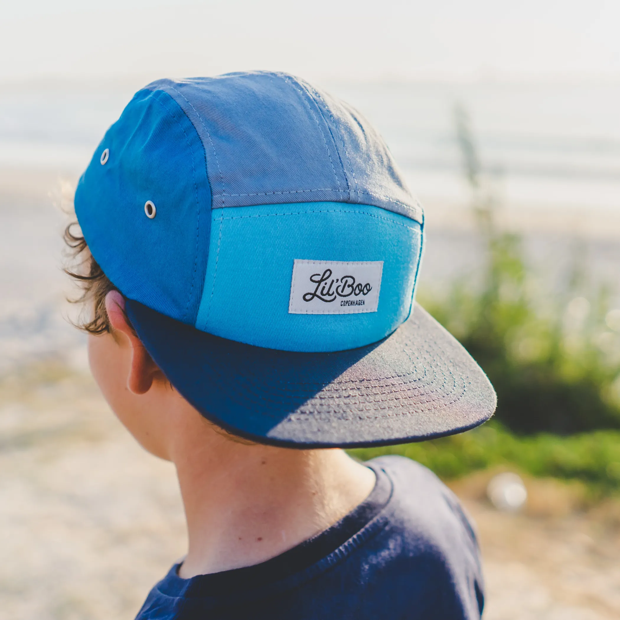 Lil' Boo Block Blue 5 Panel (ORGANIC)< Caps