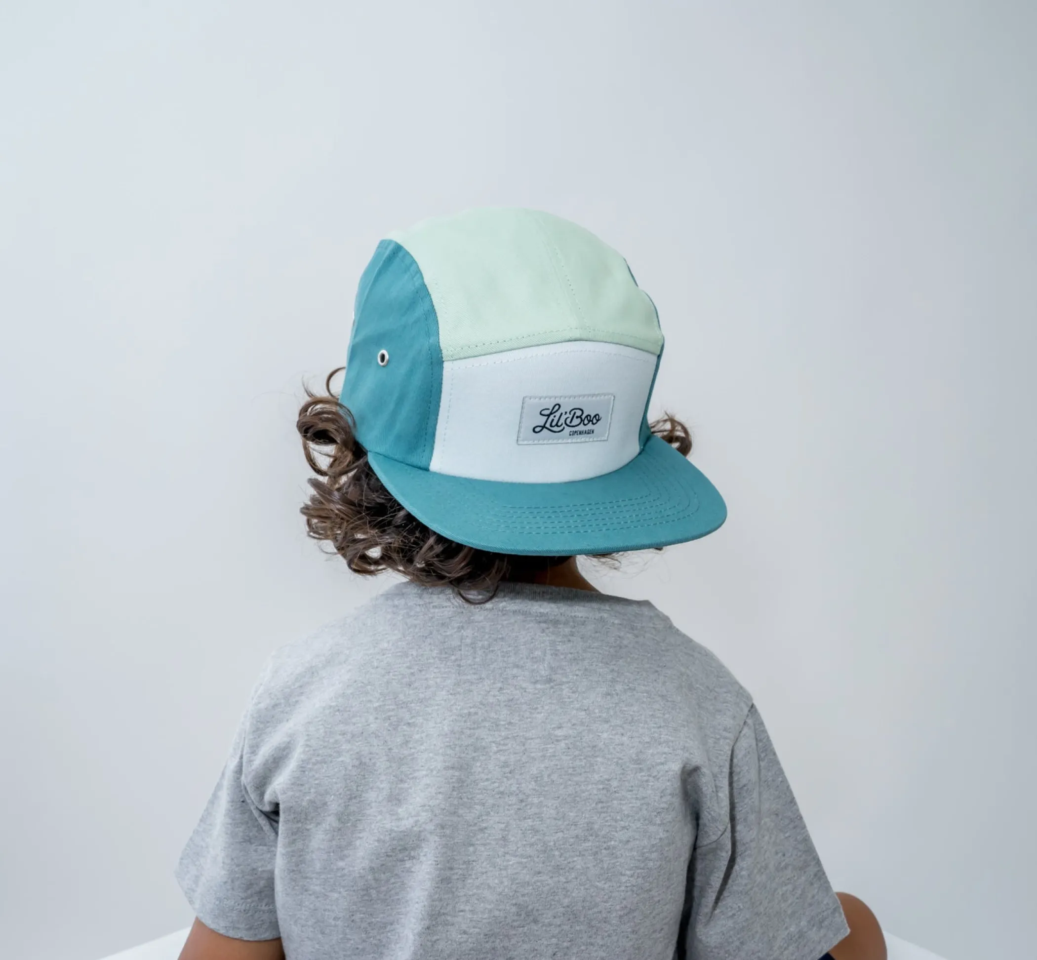 Lil' Boo Block Dusty Green 5 Panel (ORGANIC)< Caps