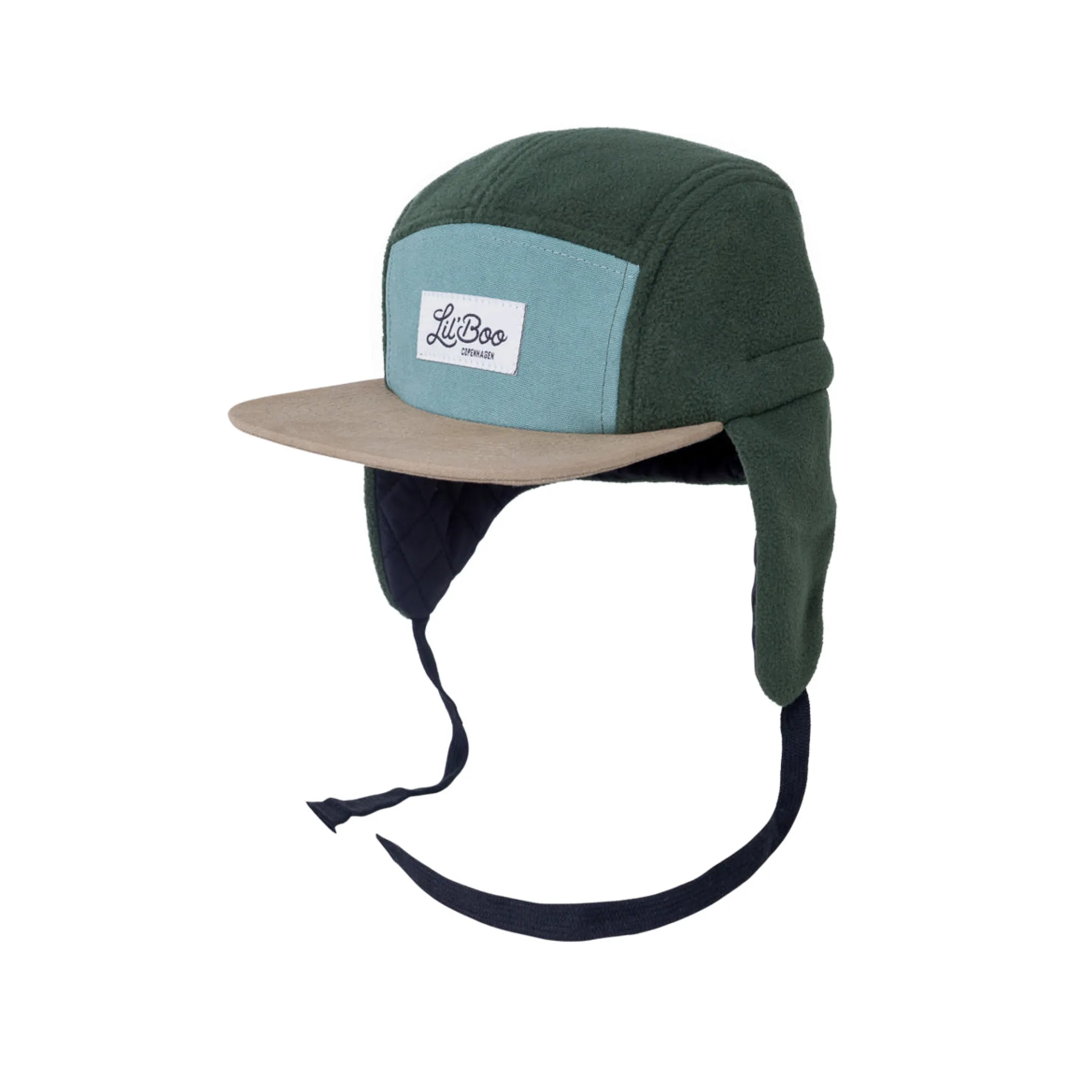 Lil' Boo Block Fleece 5-Panel with ears - Forrest Green< Beanies | Warm Caps, Bucket Hats And Sherpas