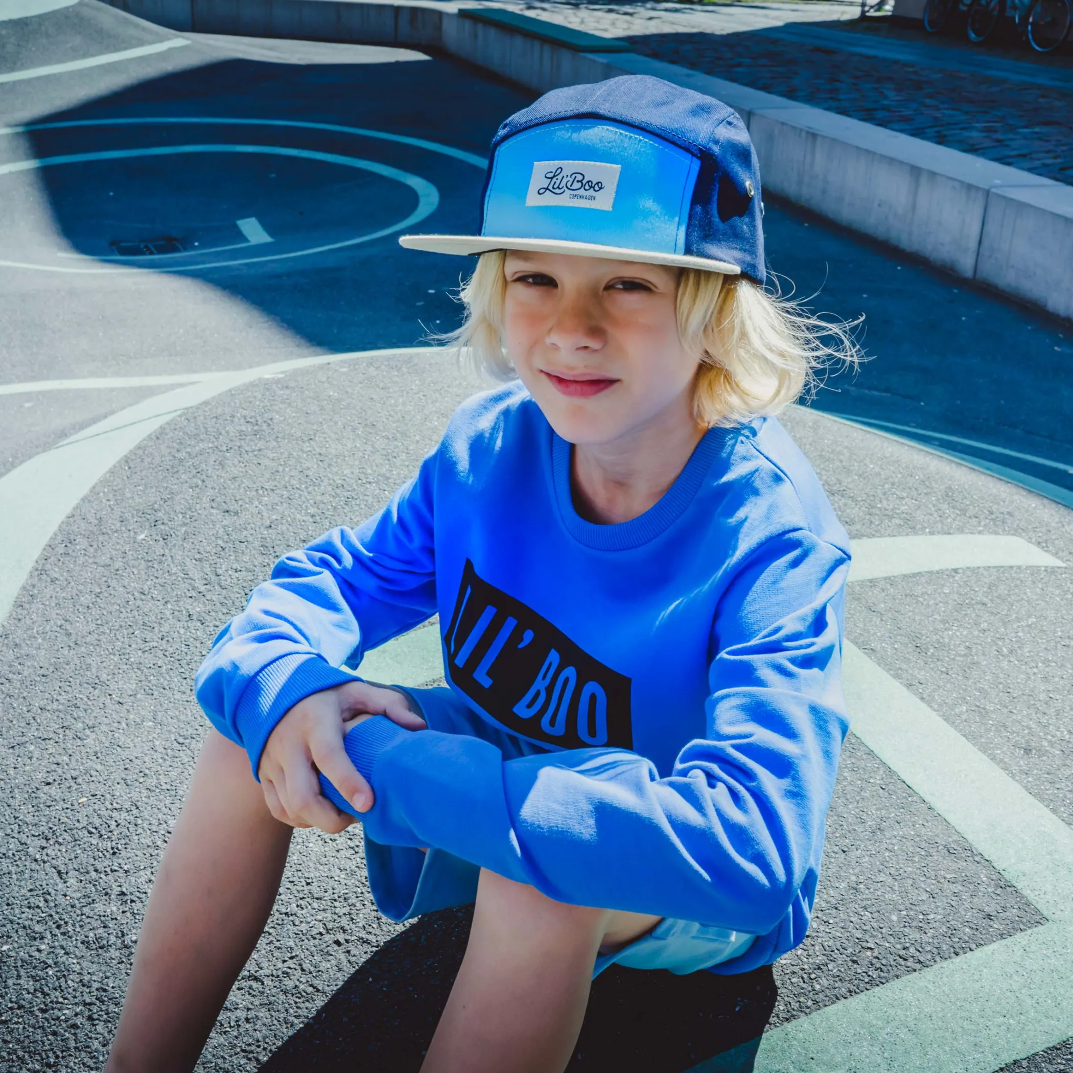 Lil' Boo Block Navy 5 Panel (ORGANIC)< Caps