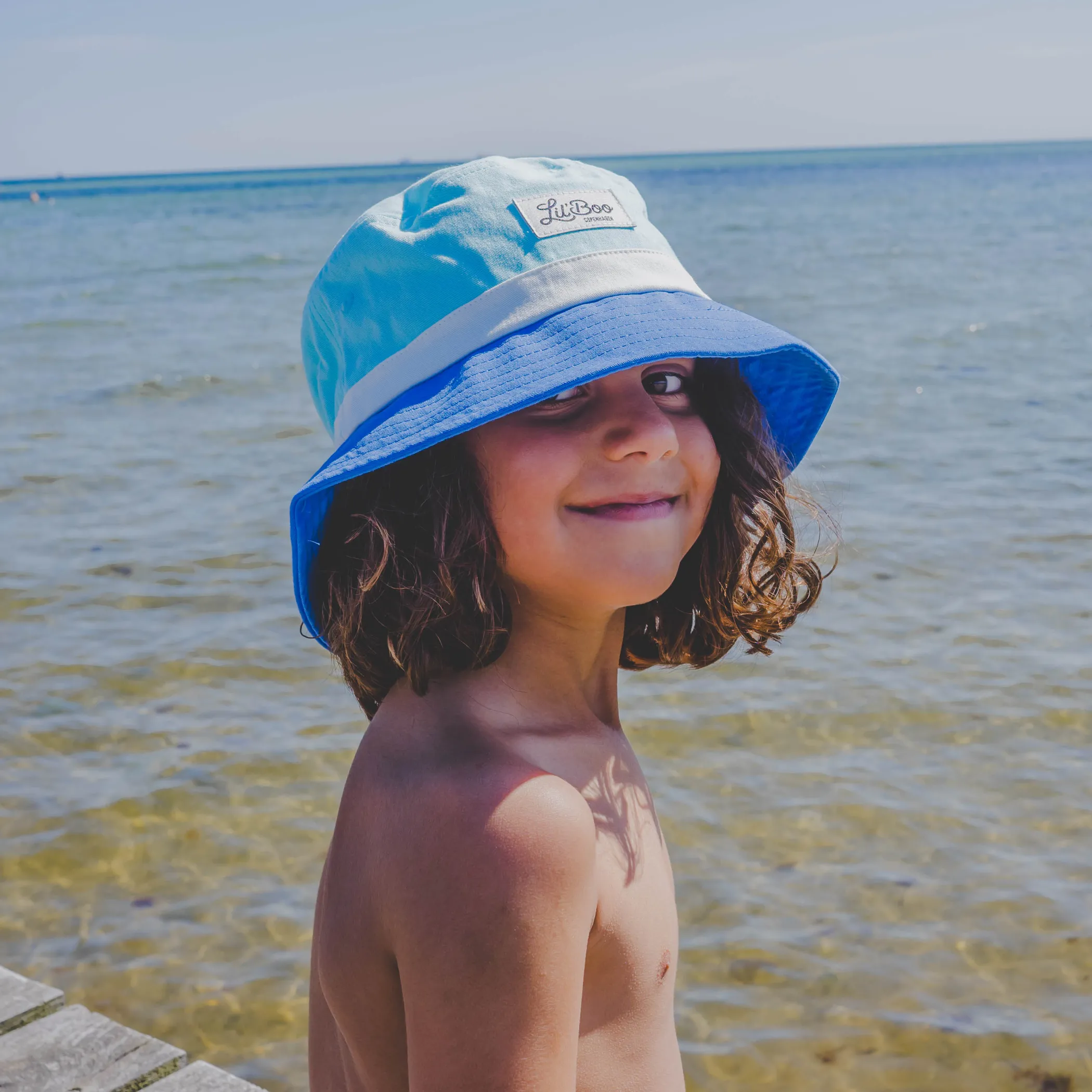 Lil' Boo Block Ocean Bucket Hat (ORGANIC)< Bucket Hats