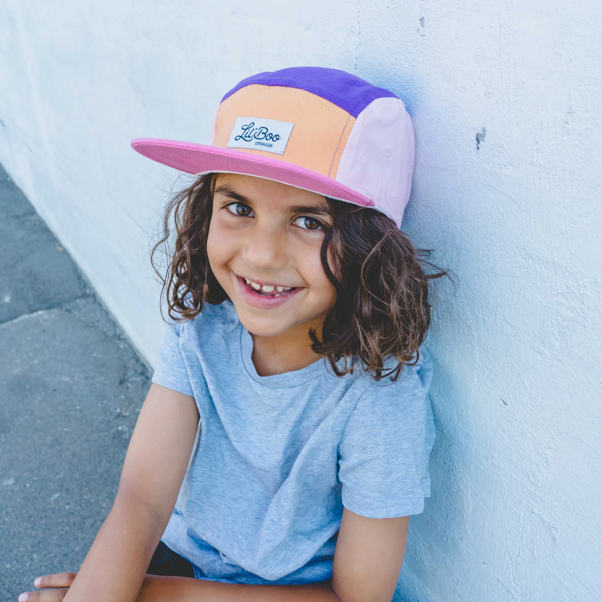 Lil' Boo Block Pink/Purple 5 Panel (ORGANIC)< Caps