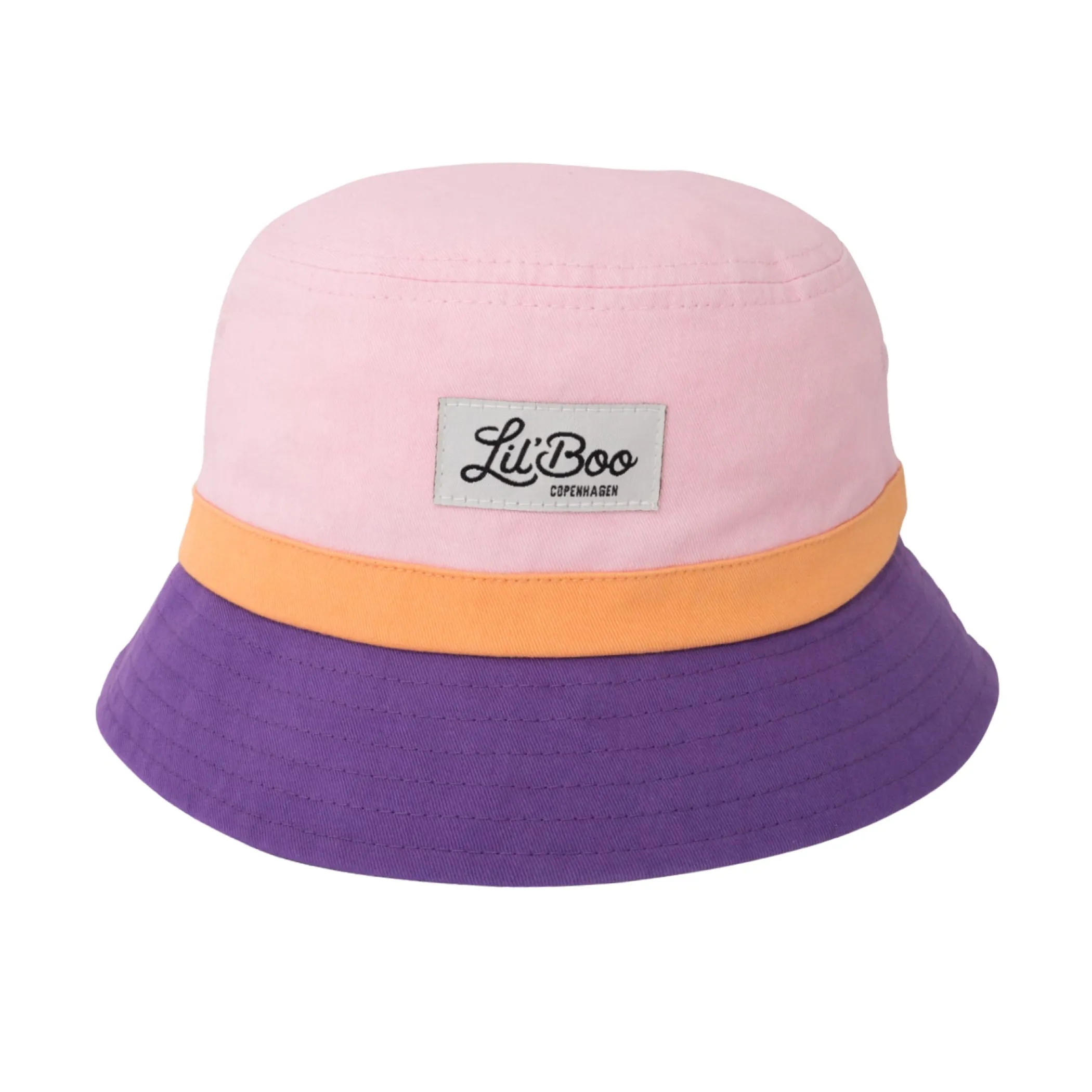 Lil' Boo Block Purple/Pink/Orange Bucket Hat (ORGANIC)< Bucket Hats