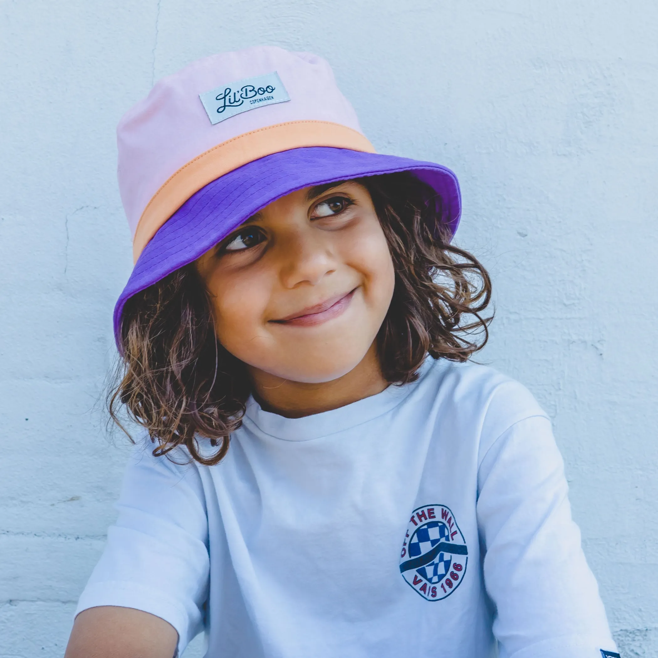 Lil' Boo Block Purple/Pink/Orange Bucket Hat (ORGANIC)< Bucket Hats