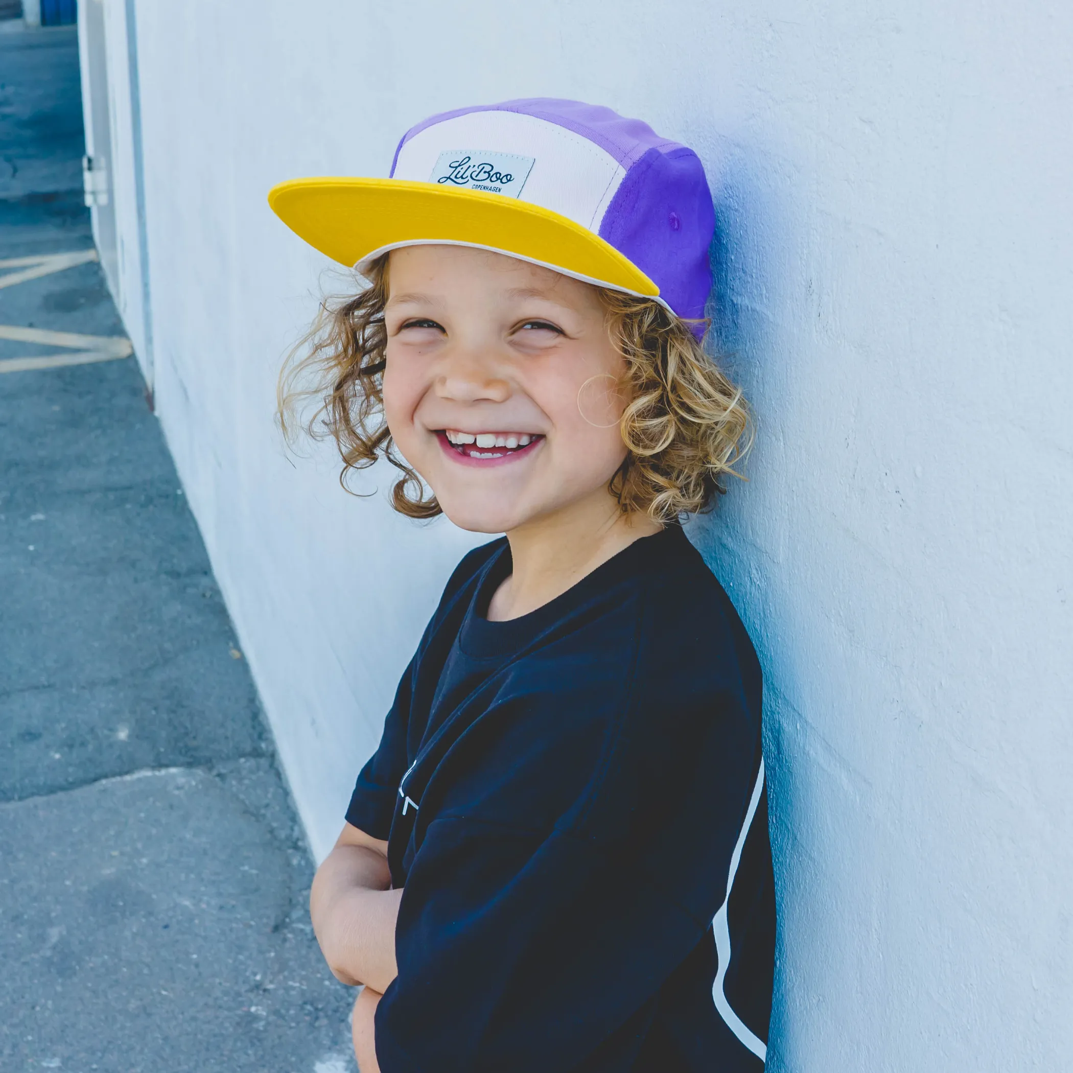 Lil' Boo Block Purple/Yellow 5 Panel (ORGANIC)< Caps