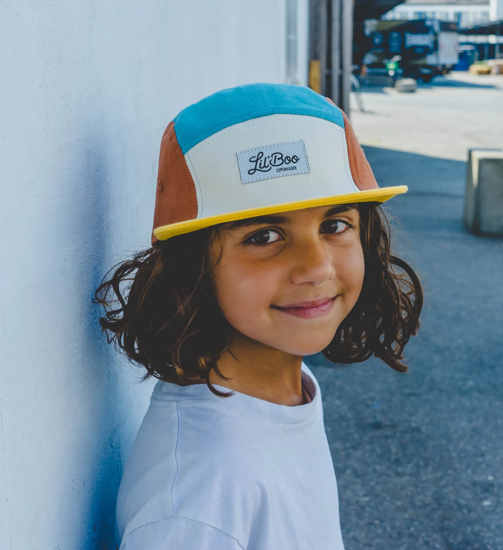 Lil' Boo Block Teal/Brown 5 Panel (ORGANIC)< Caps