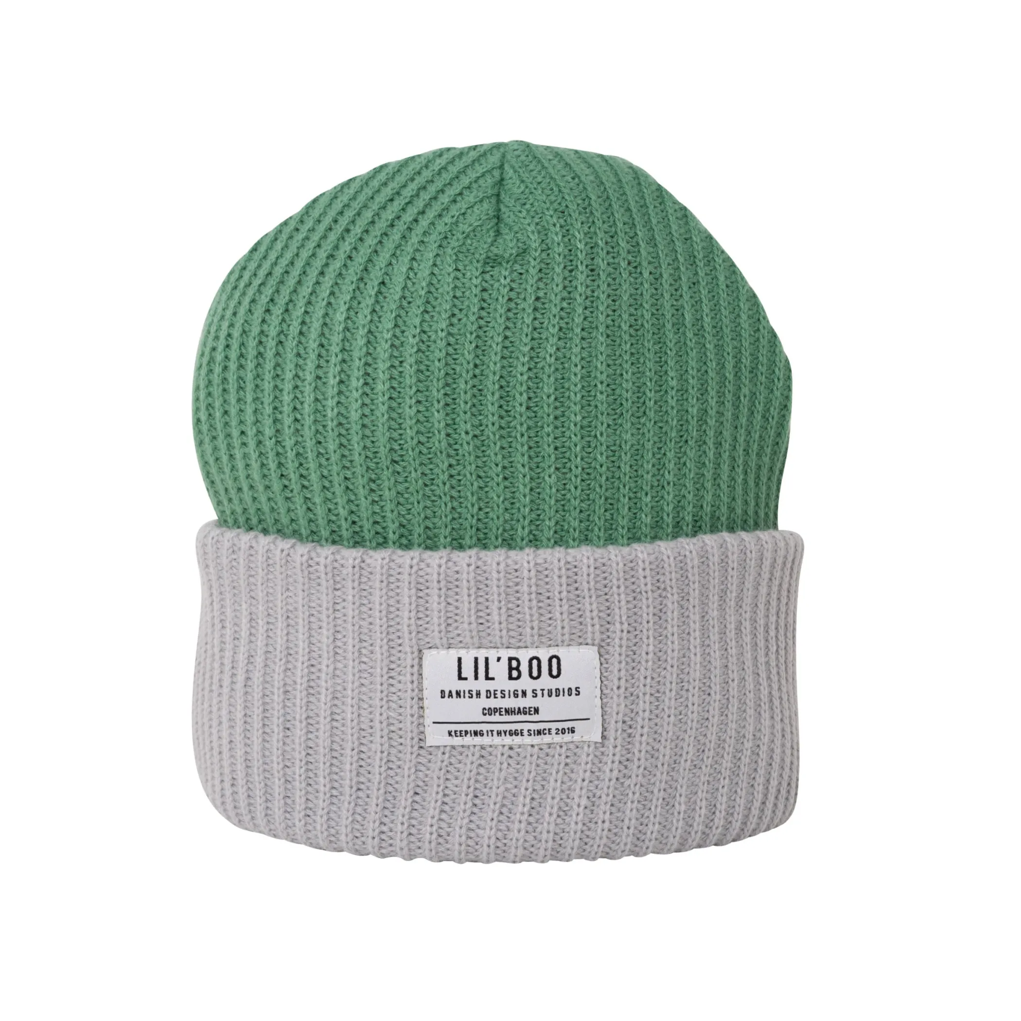 Lil' Boo Lil’ Boo Block Hygge Beanie – Green< Beanies