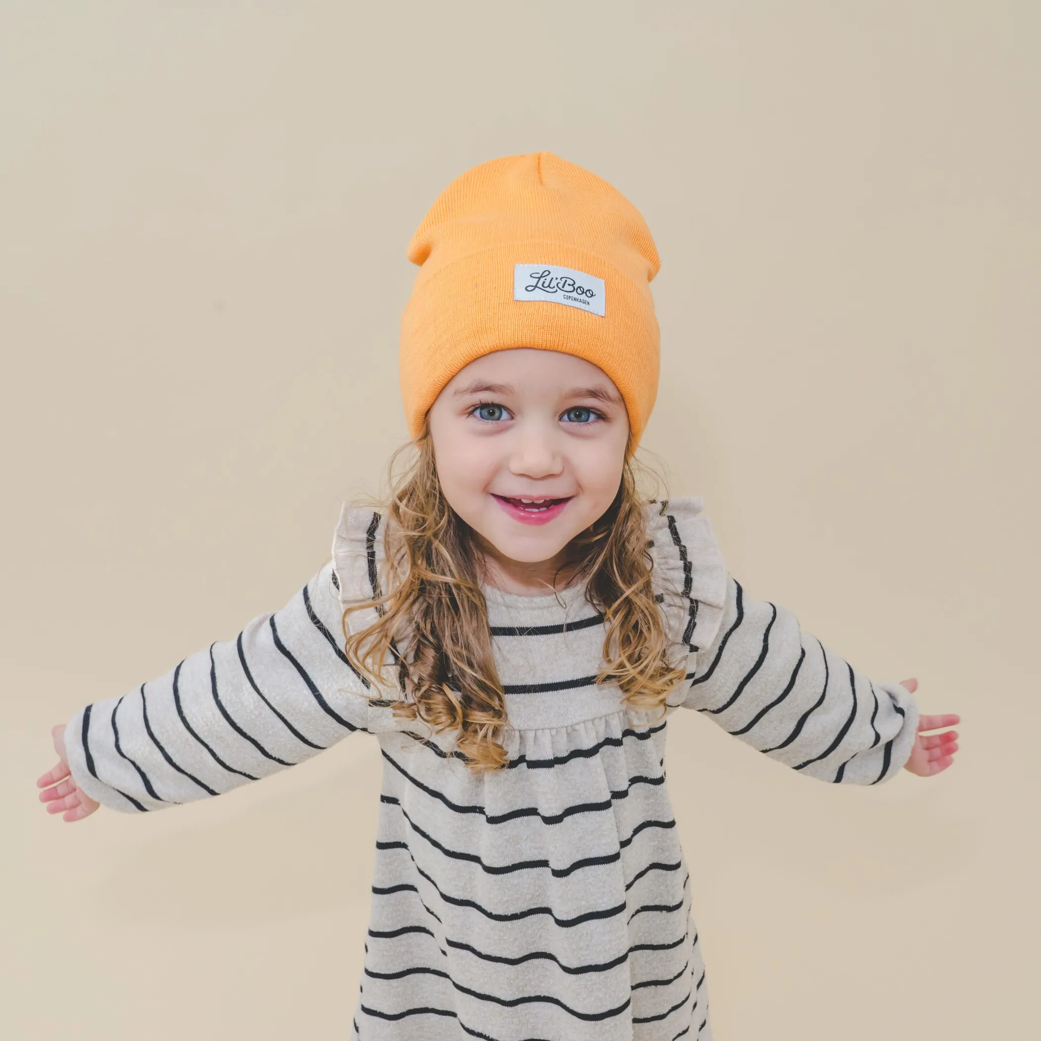 Lil' Boo Lil’ Boo Classic Beanie – Peach< Beanies