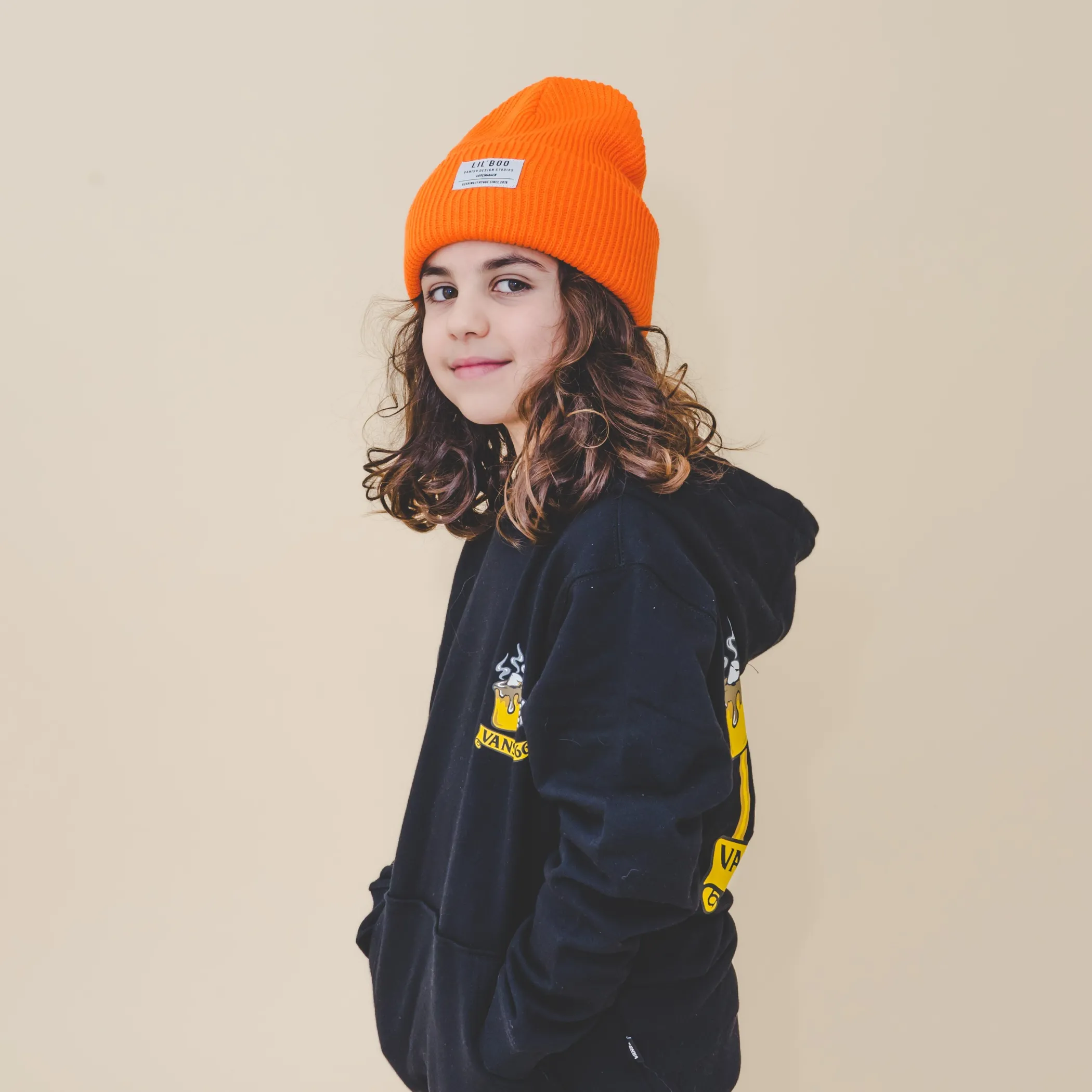 Lil' Boo Lil’ Boo Hygge Beanie – Orange< Beanies