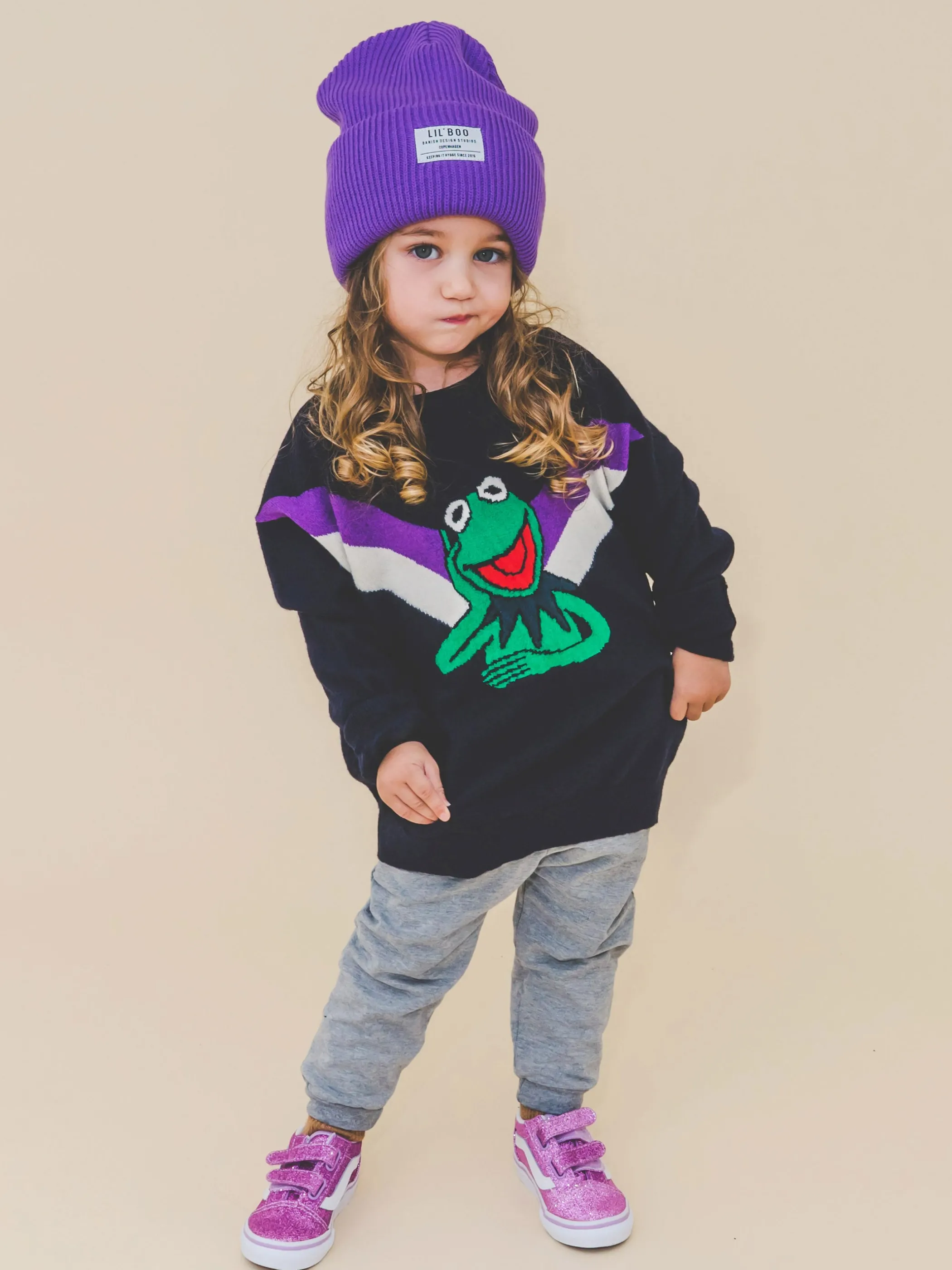 Lil' Boo Lil’ Boo Hygge Beanie – Purple< Beanies