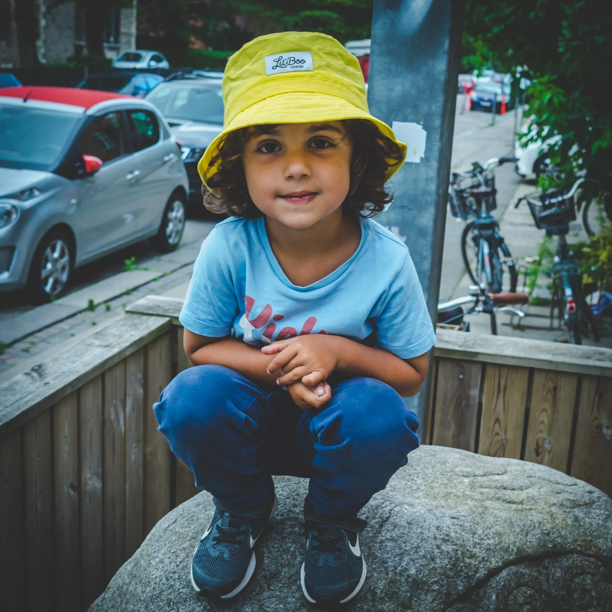 Lil' Boo Light Weight Bucket Hat - Yellow< Bucket Hats