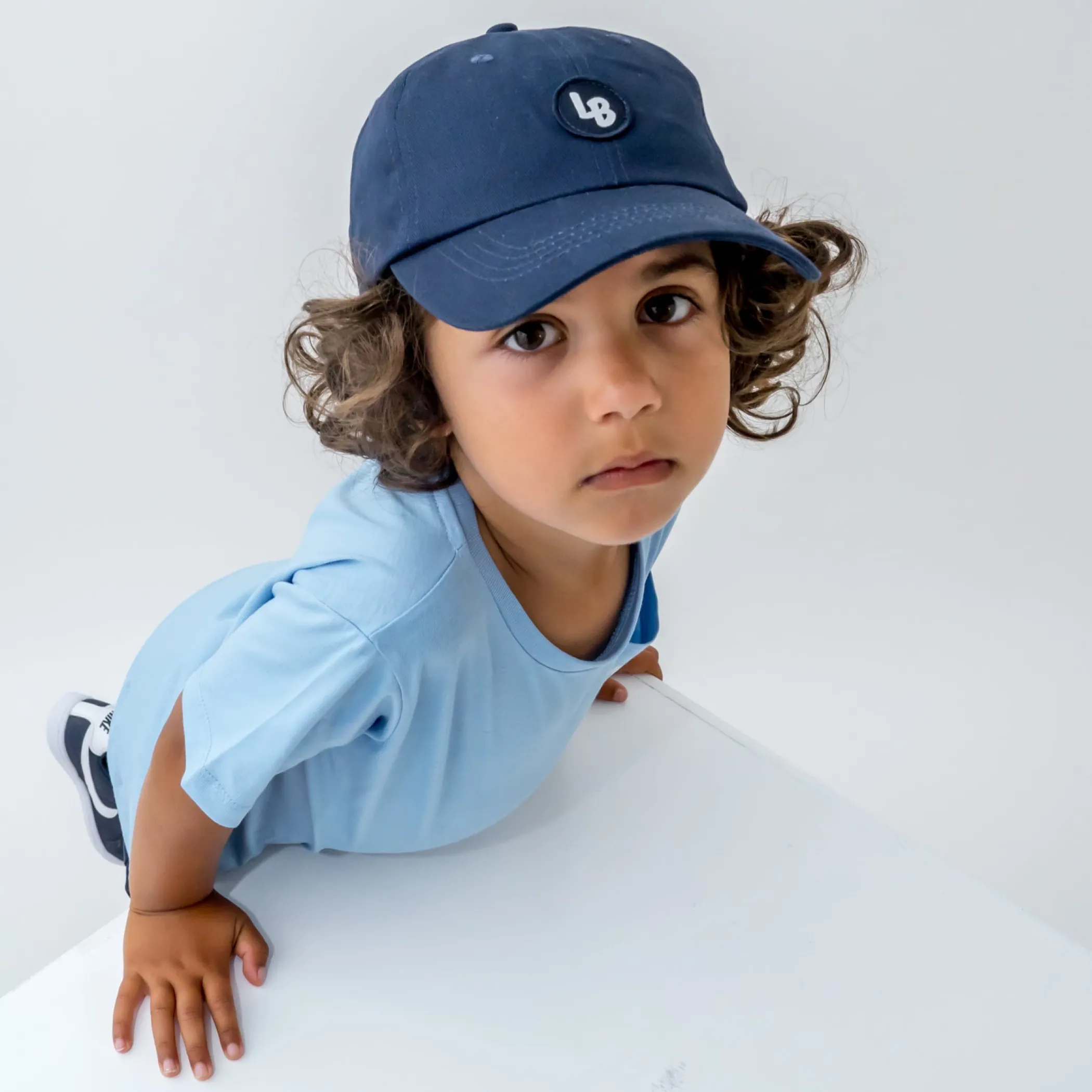 Lil' Boo Organic Dad Cap - Navy (ORGANIC)< Caps