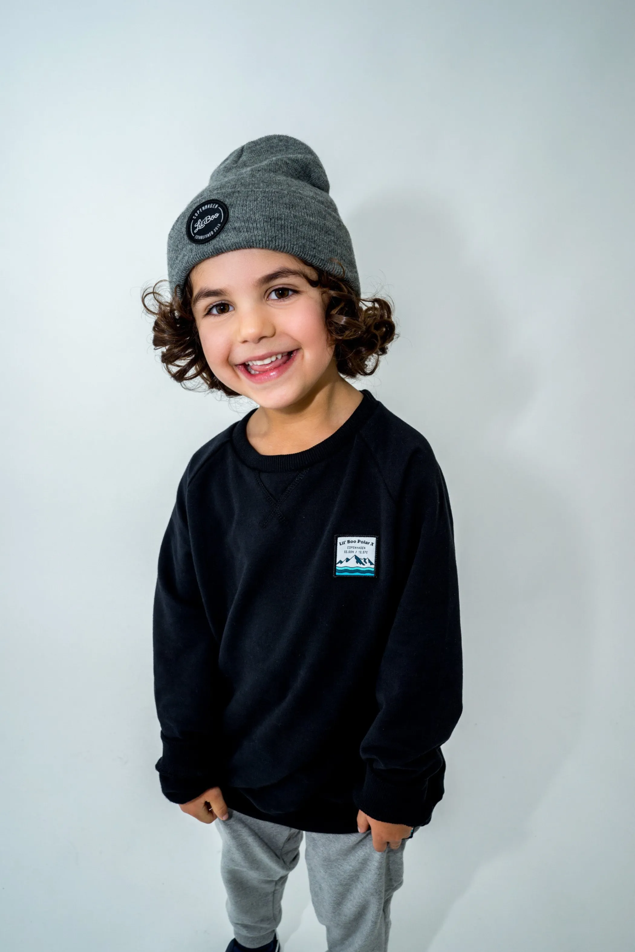 Lil' Boo Lil’ Boo Wool Beanie - Grey< Beanies