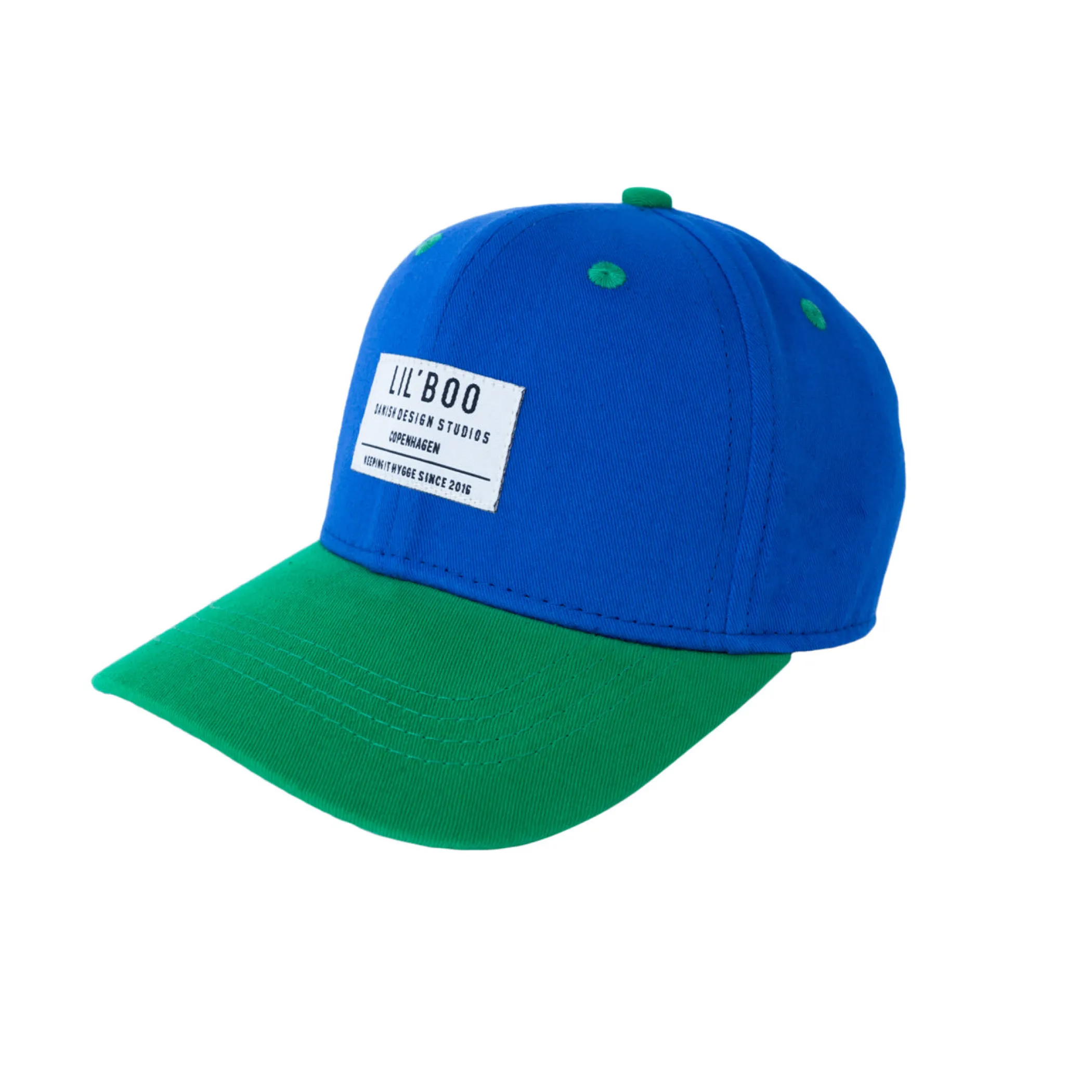 Lil' Boo Organic Block Snapback - Blue/Green< Caps