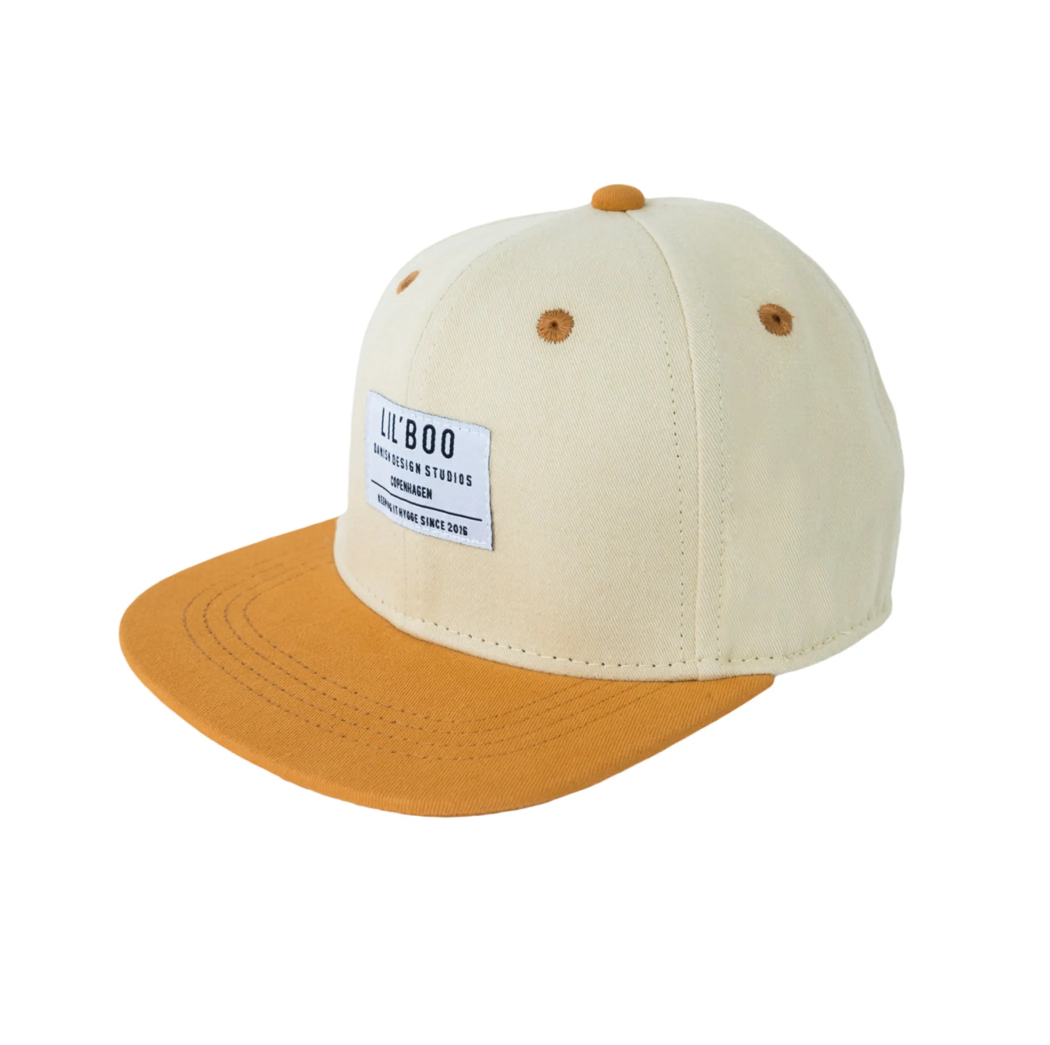 Lil' Boo Organic Block Snapback - Caramel/Sand< Caps