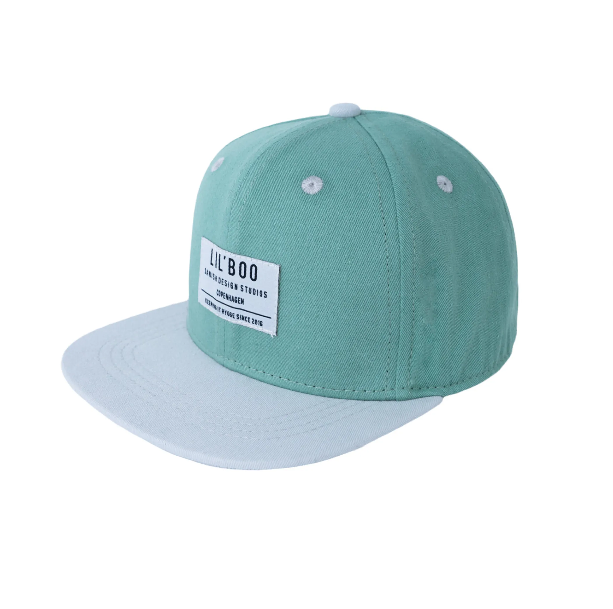 Lil' Boo Organic Block Snapback - Green< Caps