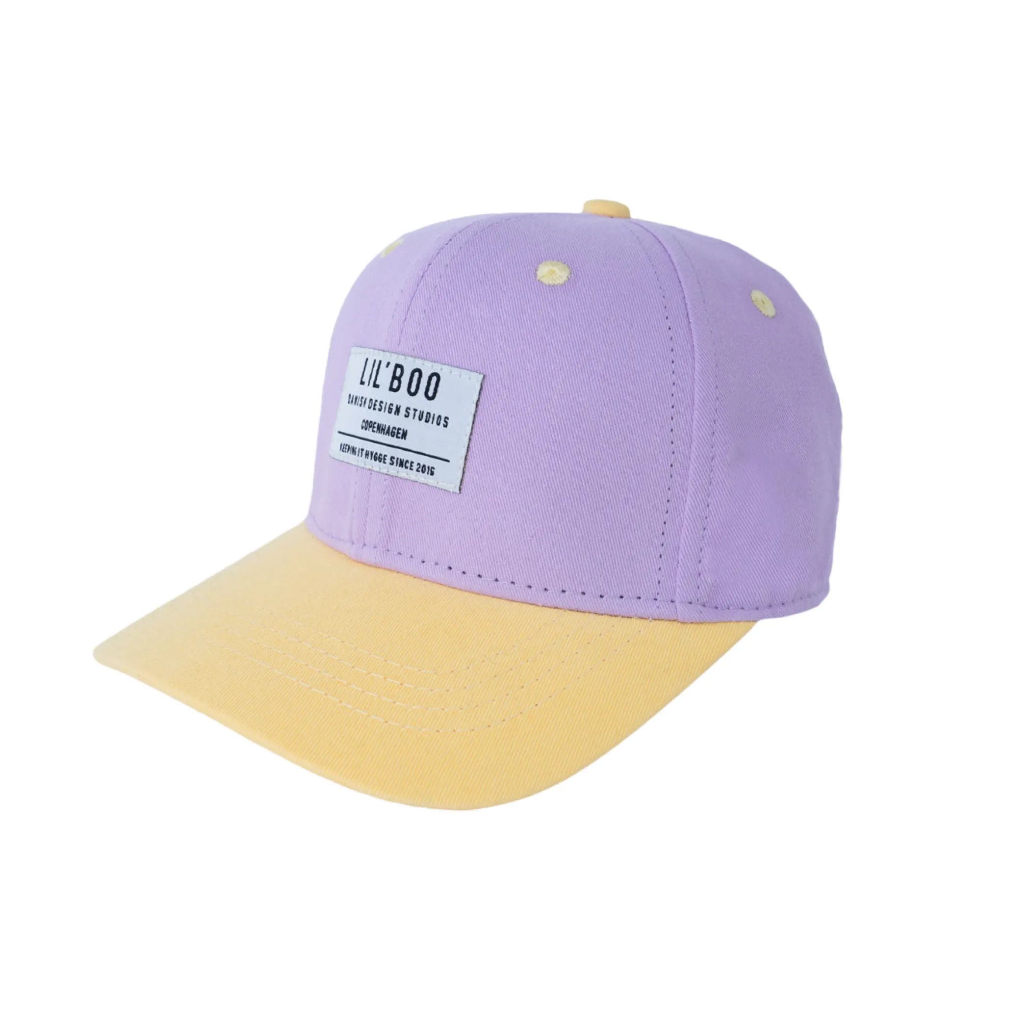 Lil' Boo Organic Block Snapback - Purple/Yellow< Caps