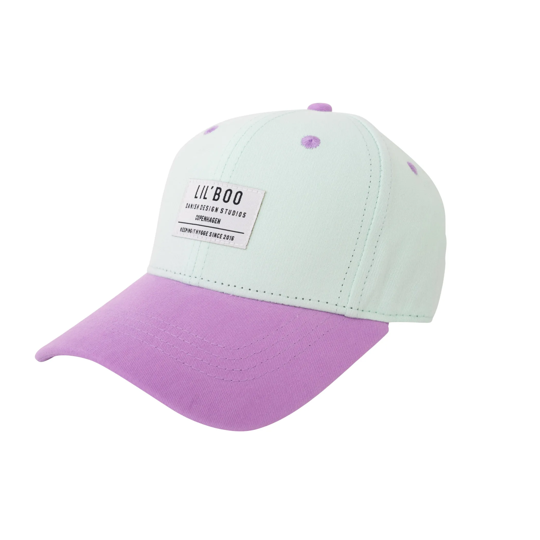 Lil' Boo Organic Block Snapback - Turqouise/Purple< Caps