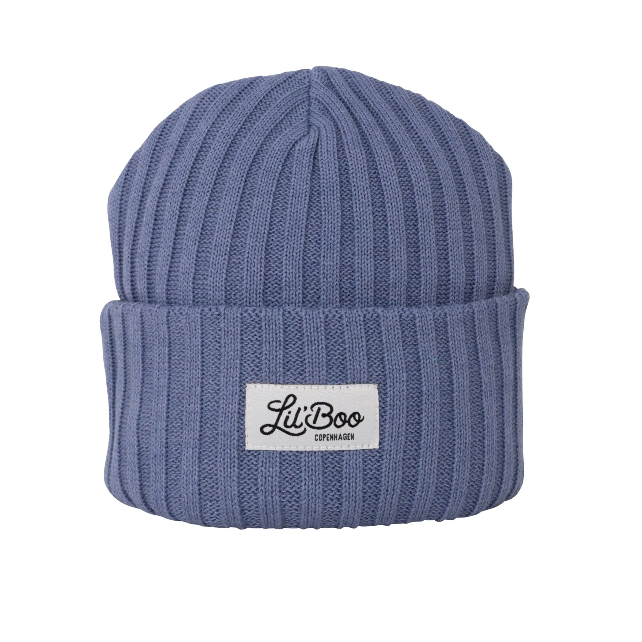 Lil' Boo Outdoorsy Beanie - wool and organic cotton mix - English Blue< Beanies