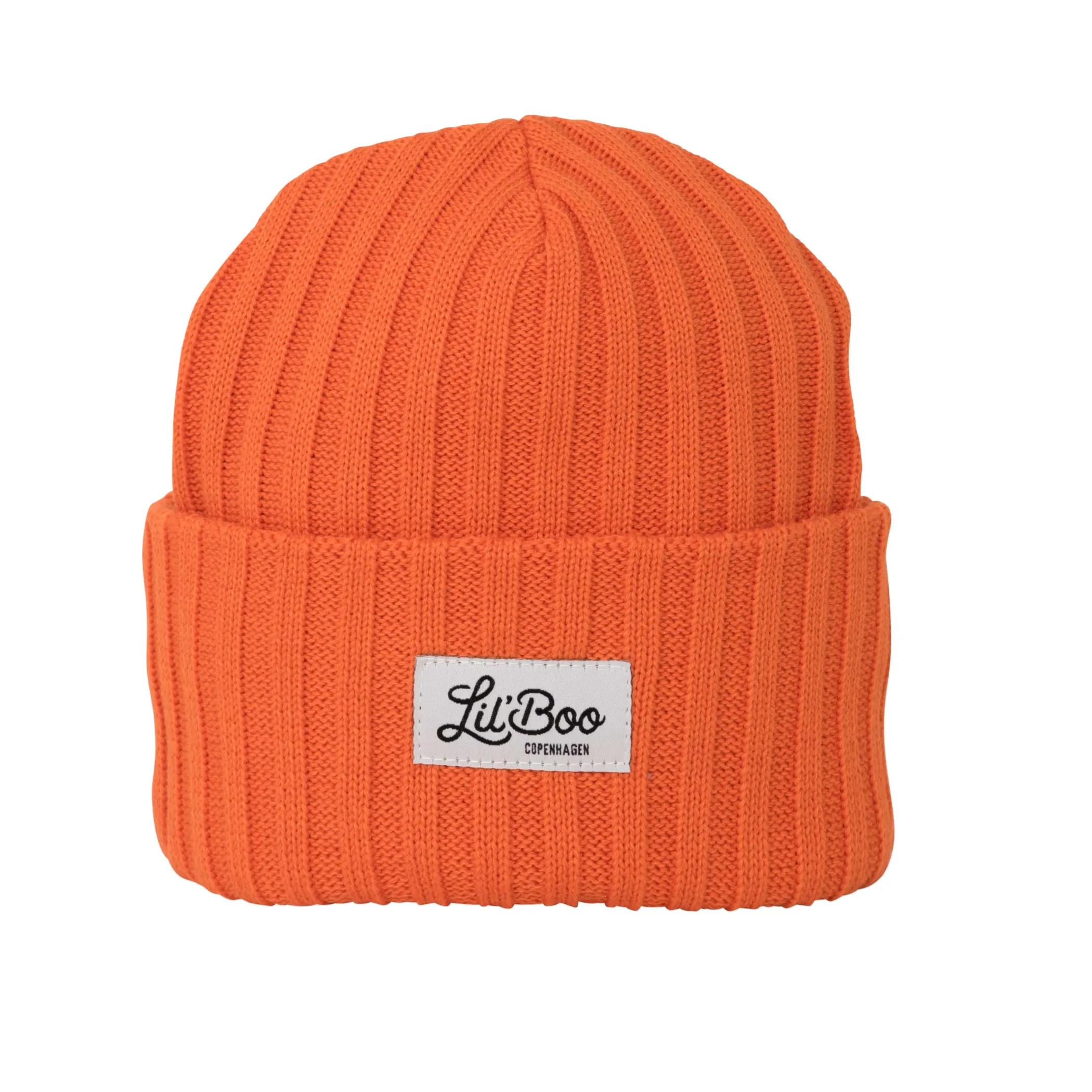 Lil' Boo Outdoorsy Beanie - wool and organic cotton mix - Orange< Beanies