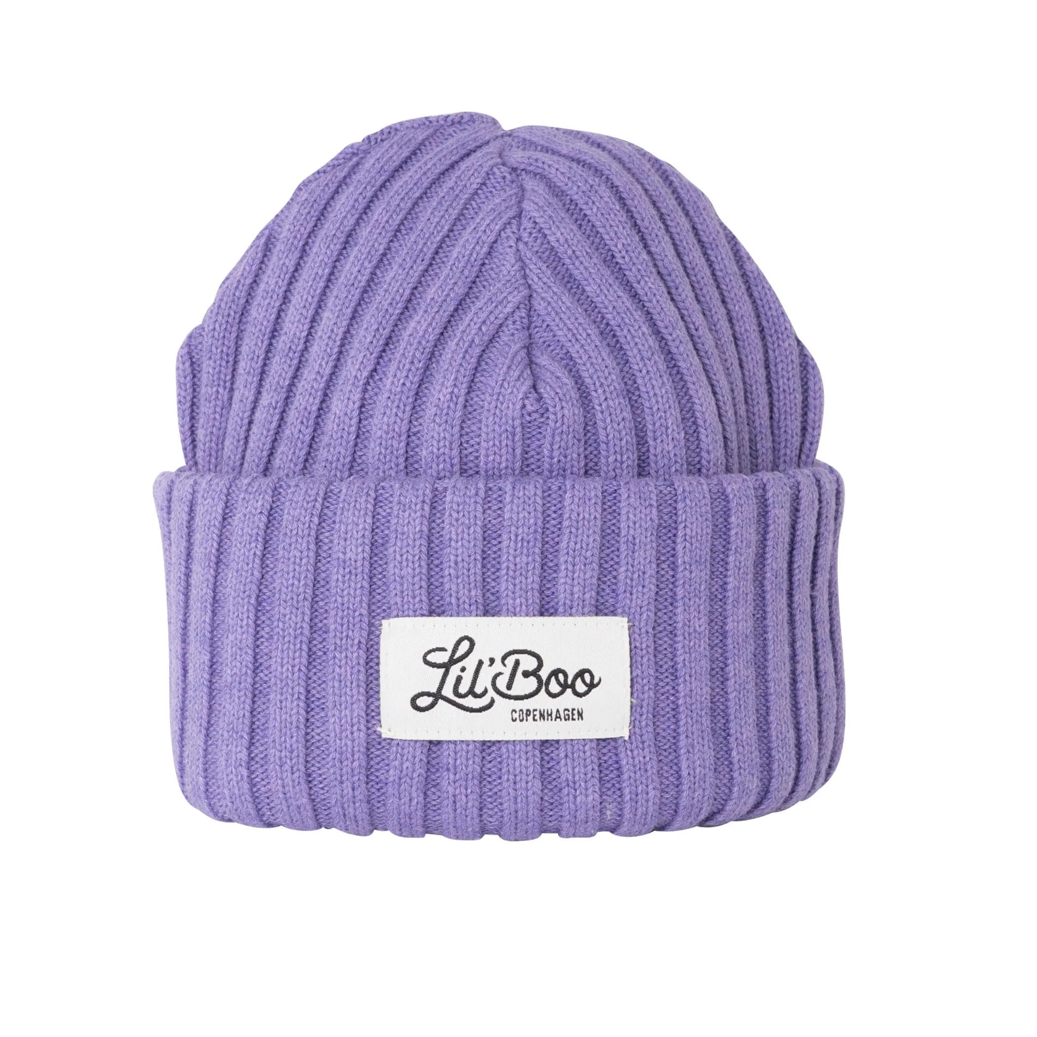 Lil' Boo Outdoorsy Beanie - wool and organic cotton mix - Purple< Beanies