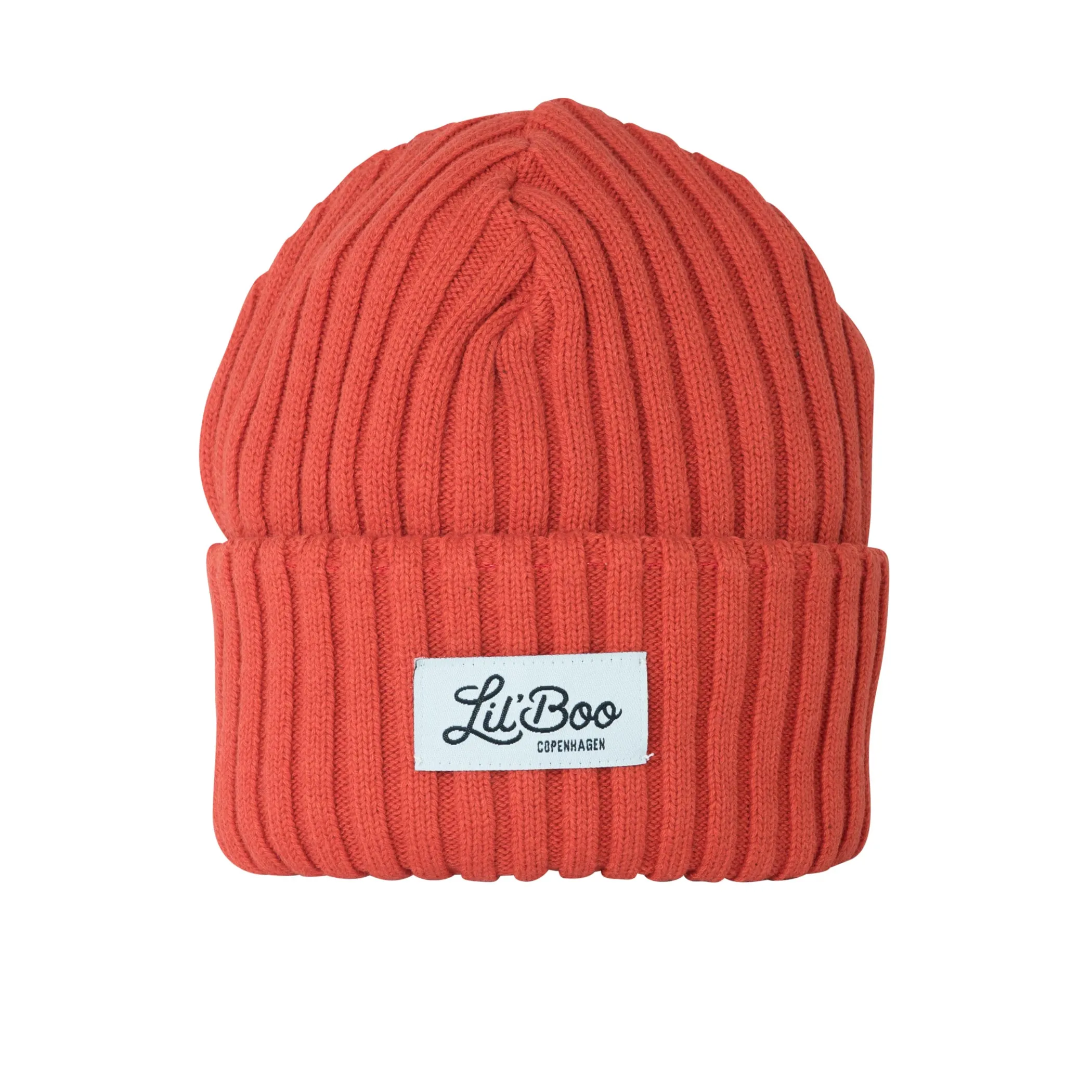 Lil' Boo Outdoorsy Beanie - wool and organic cotton mix - Red< Beanies