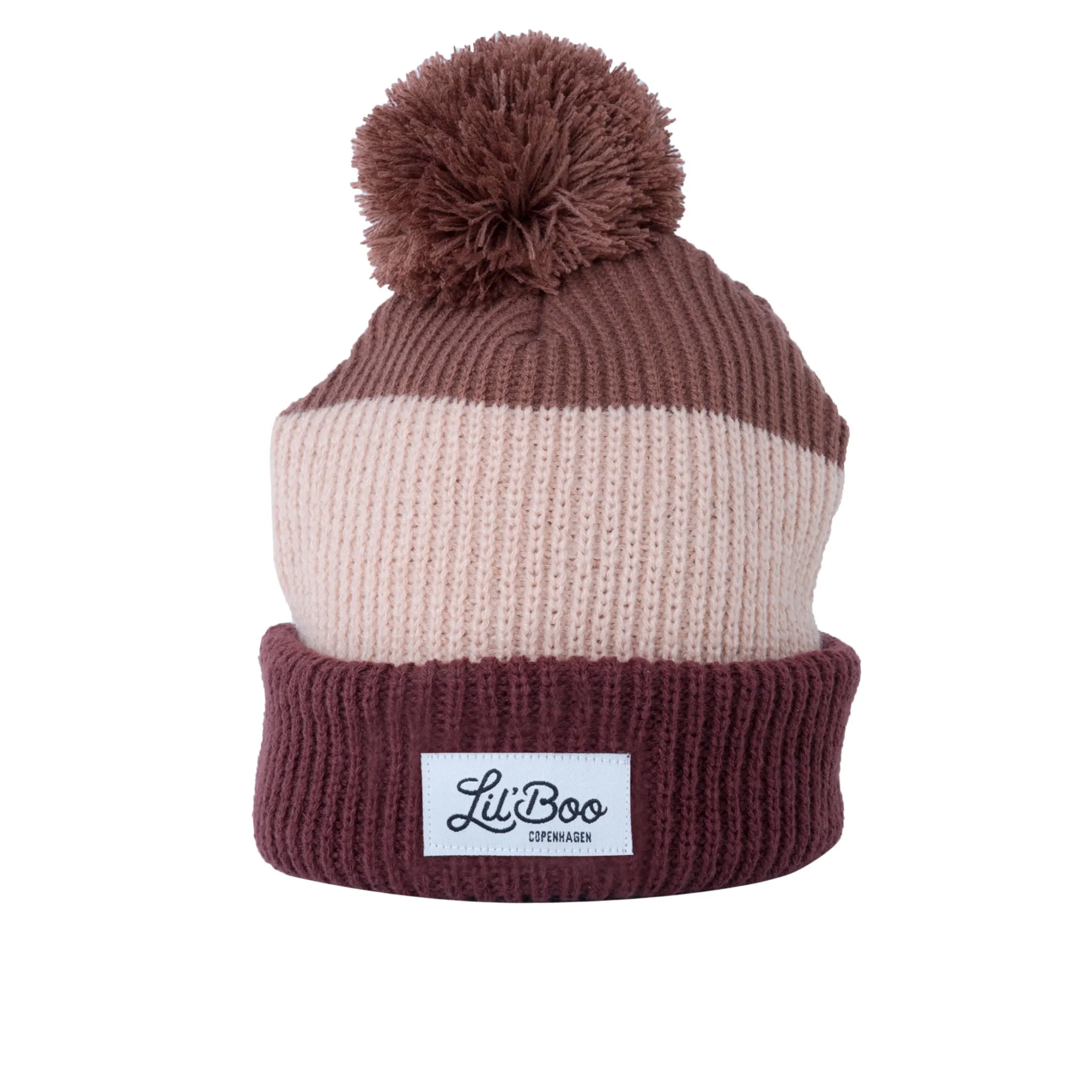 Lil' Boo Rainbow Beanie – Beige/Brown< Beanies