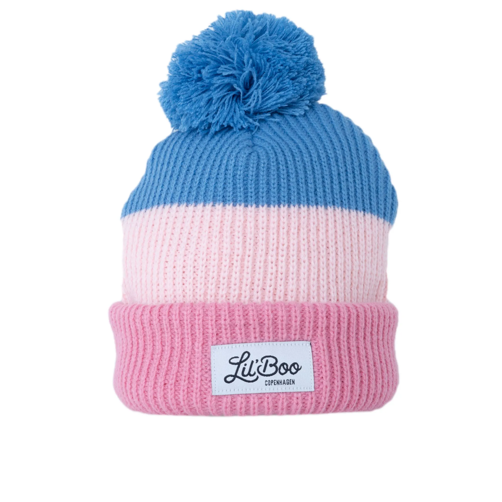 Lil' Boo Rainbow Beanie – Pink/Blue< Beanies