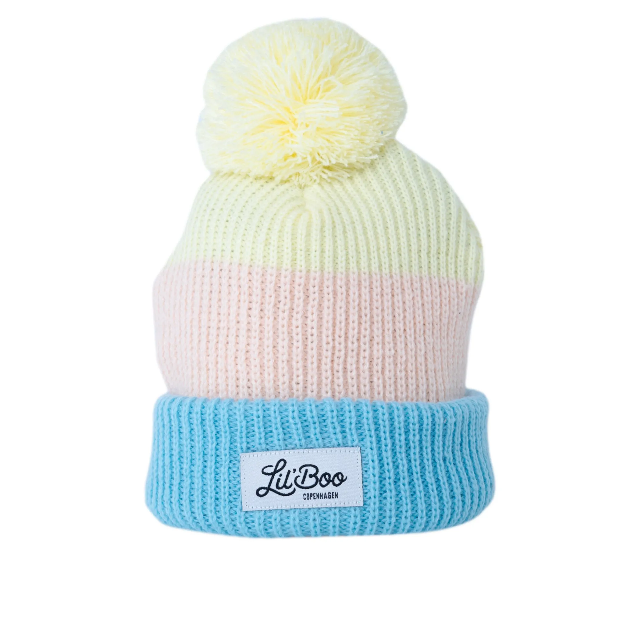 Lil' Boo Rainbow Beanie – Yellow/Pink/Blue< Beanies