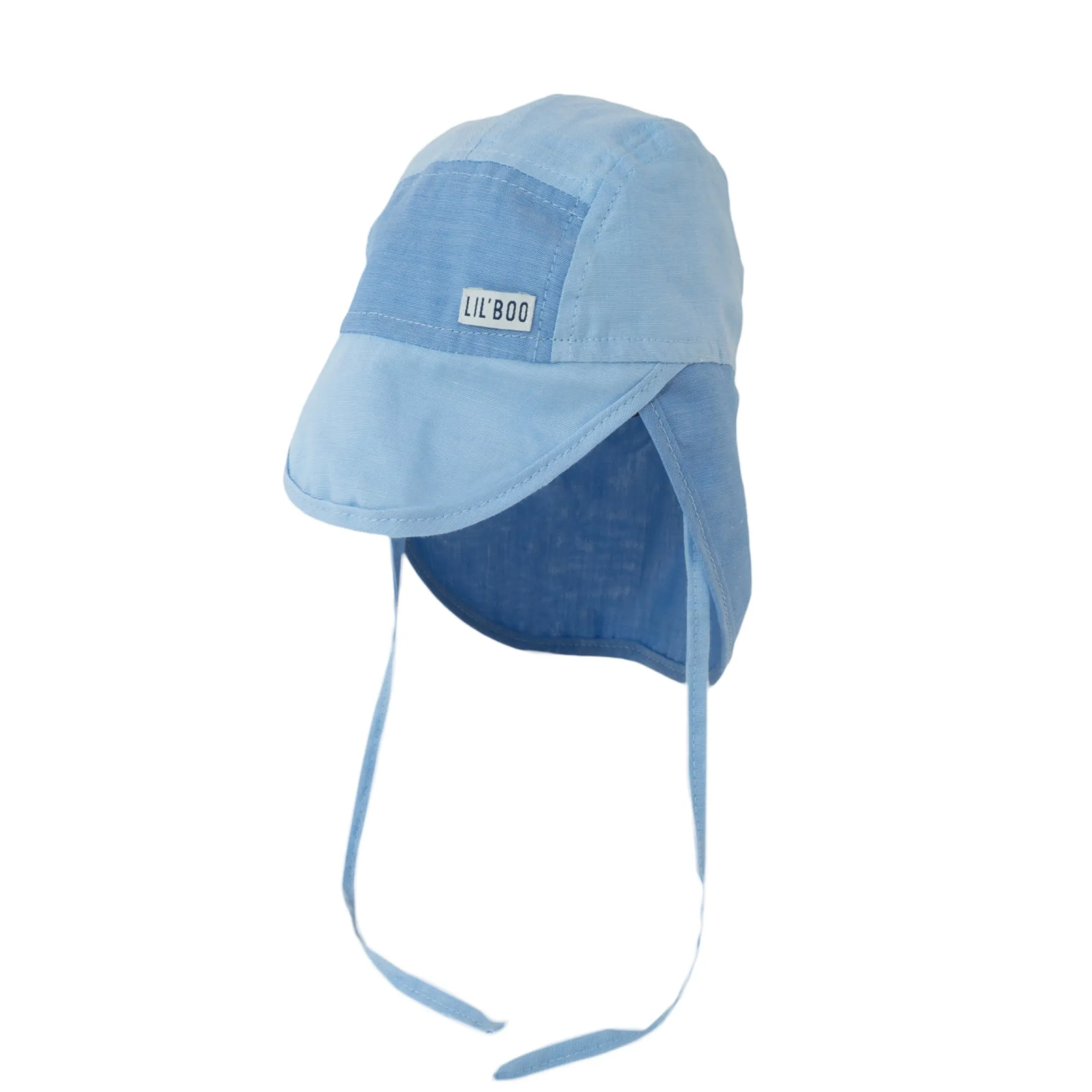 Lil' Boo Soft Baby Sun Cap (UV) - Block Blue< Baby Summer Hats