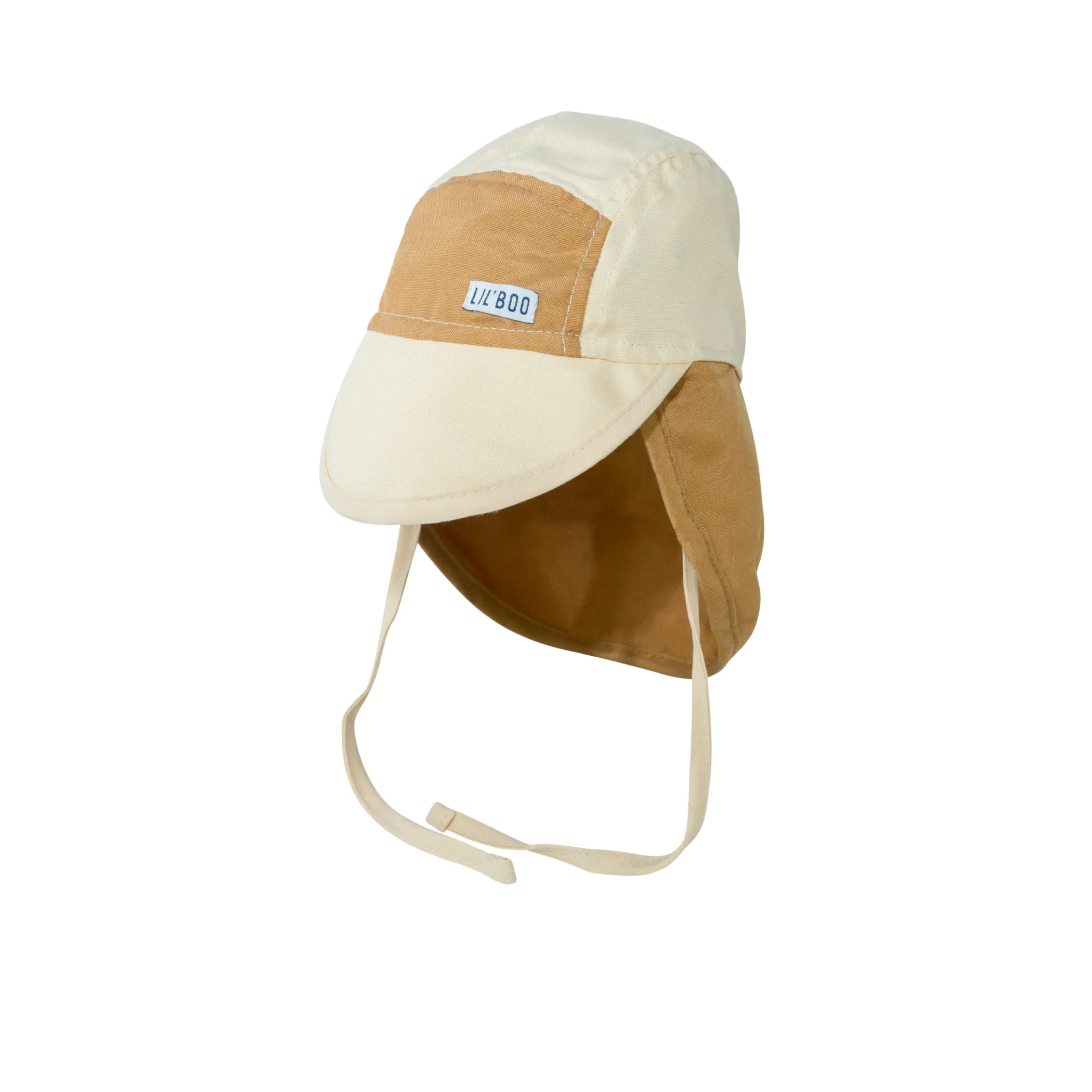 Lil' Boo Soft Baby Sun Cap (UV) - Block Caramel< Baby Summer Hats