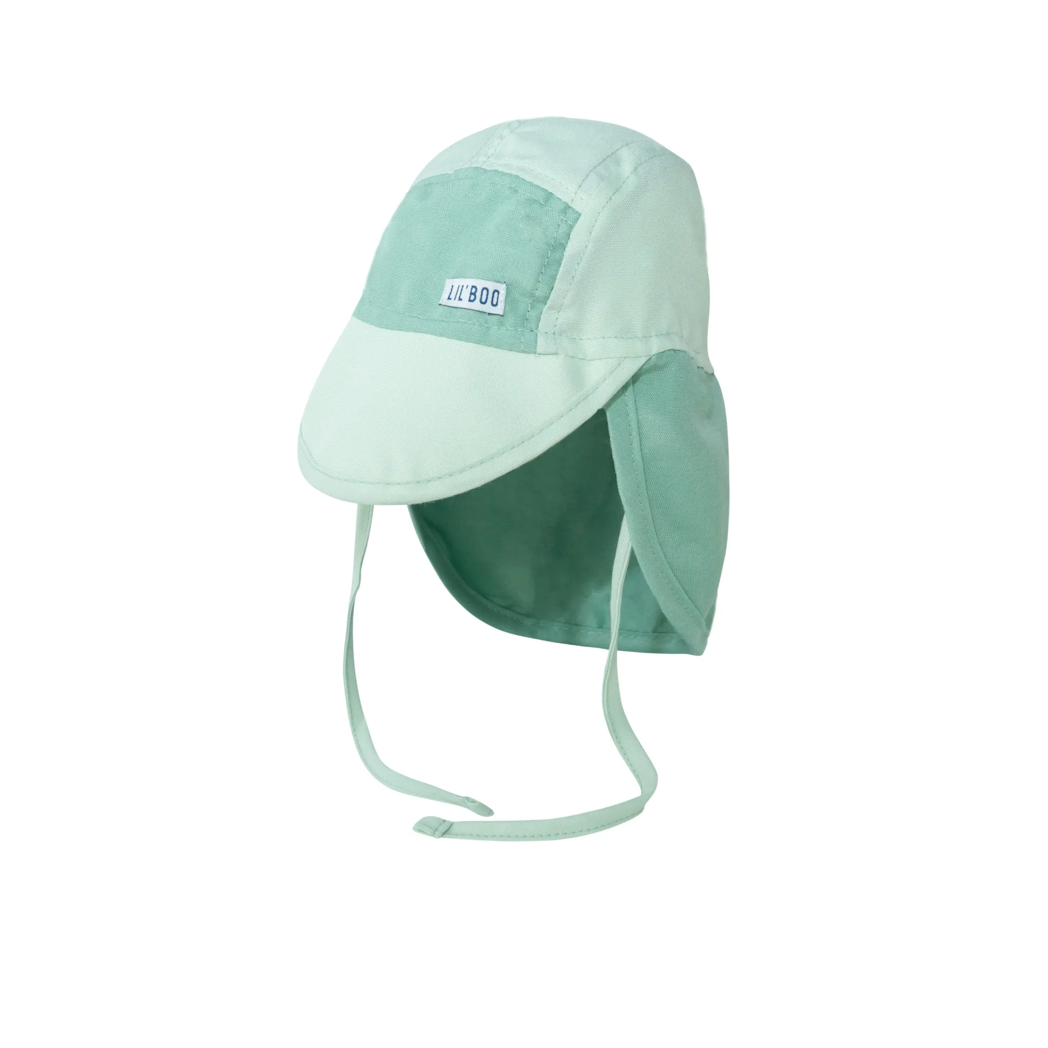 Lil' Boo Soft Baby Sun Cap (UV) - Block Green< Baby Summer Hats