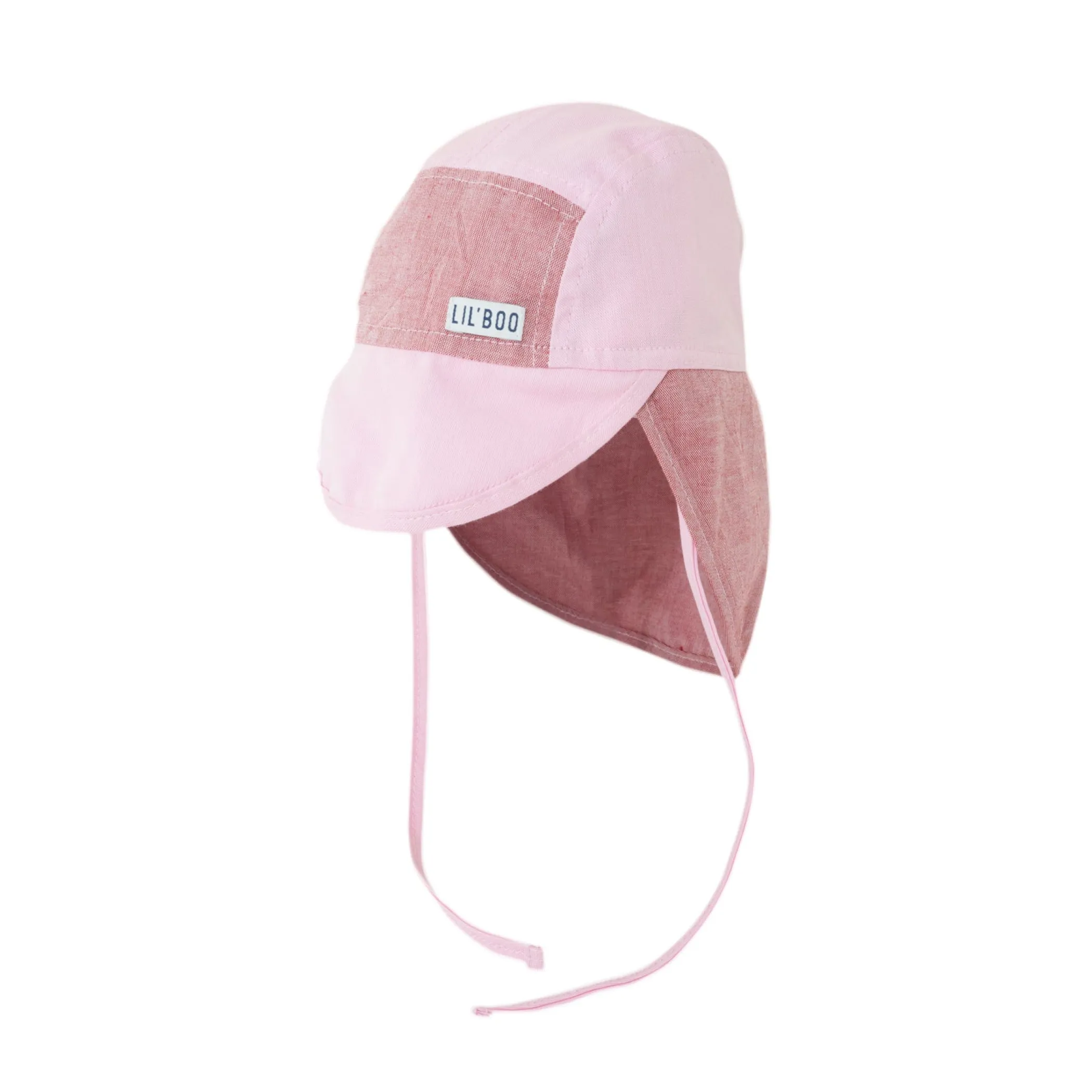 Lil' Boo Soft Baby Sun Cap (UV) - Block Pink< Baby Summer Hats