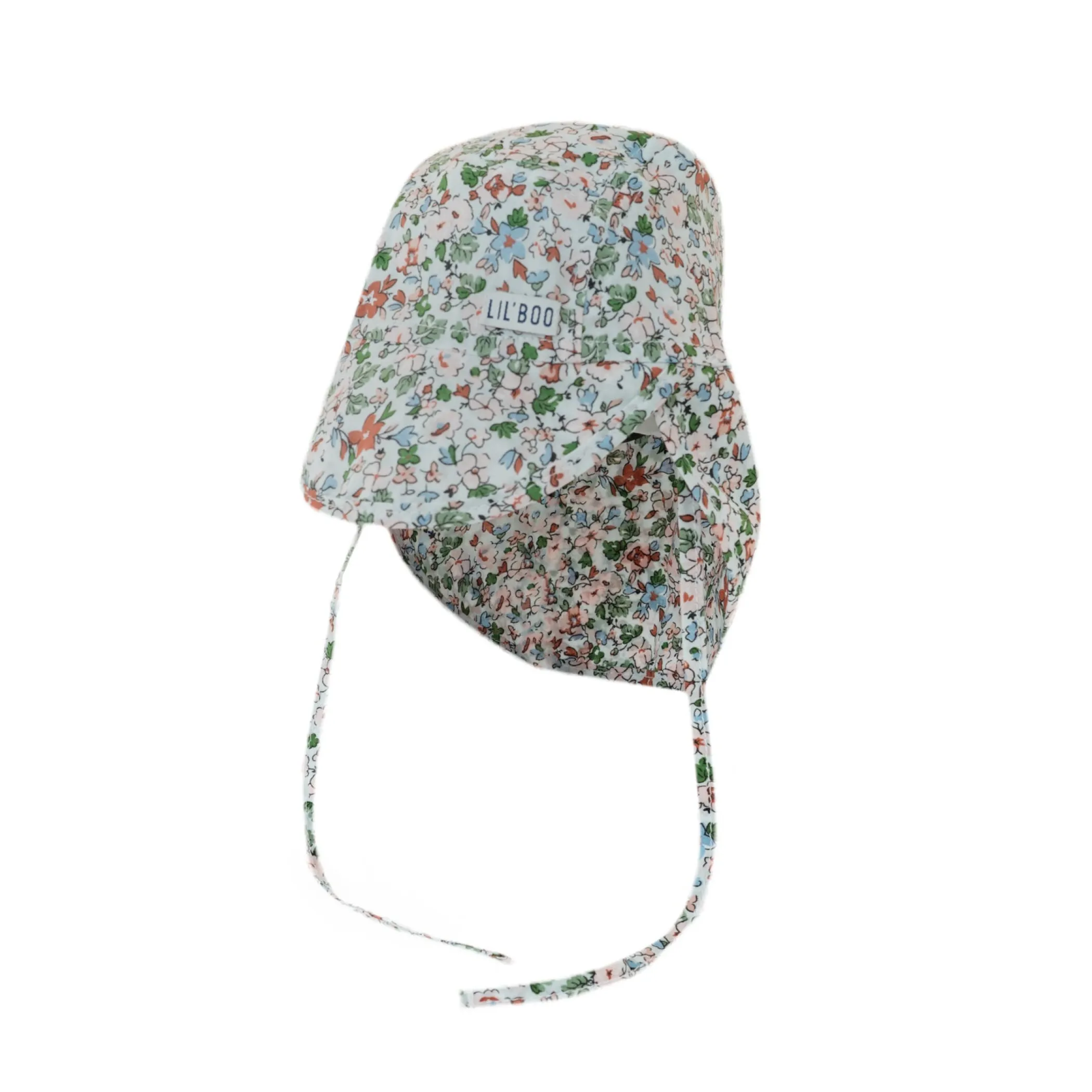 Lil' Boo Soft Baby Sun Cap (UV) - Flower Field< Baby Summer Hats