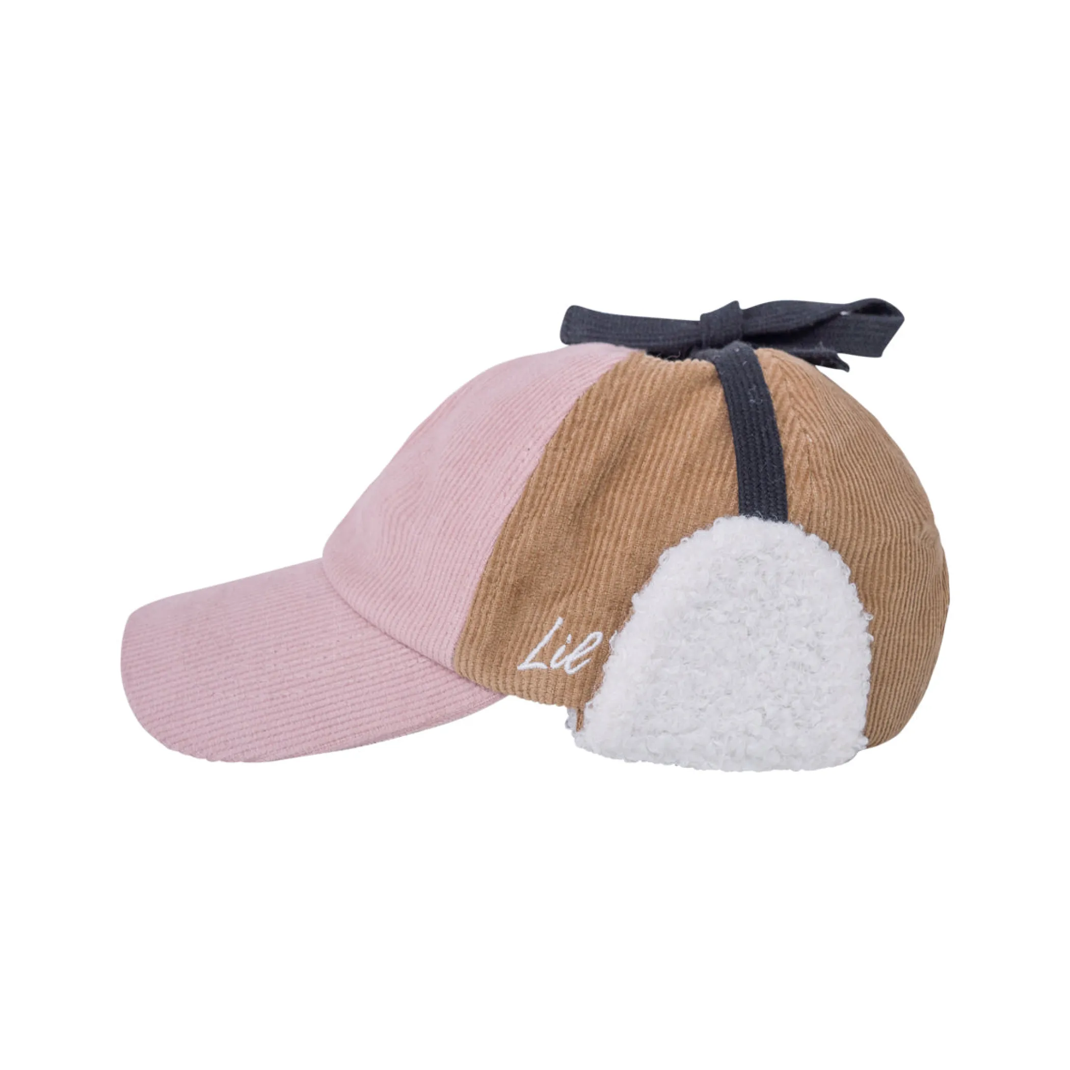 Lil' Boo Teddy Corduroy Dad Cap with Ears - Rose/Brown< Beanies | Warm Caps, Bucket Hats And Sherpas