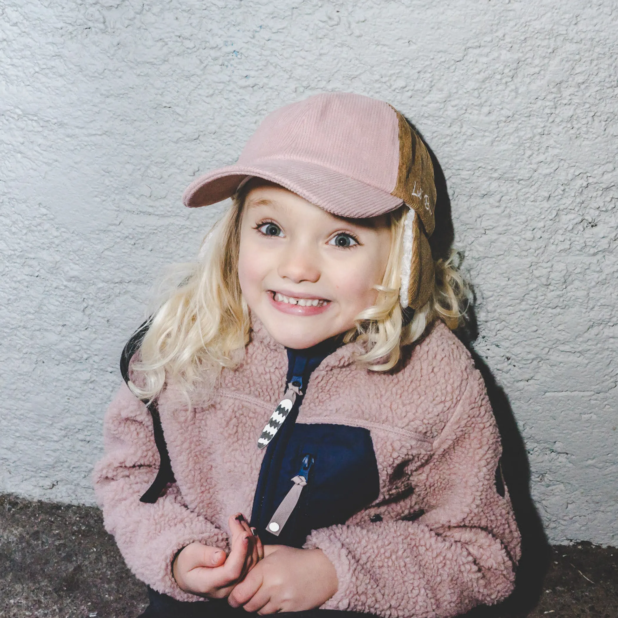 Lil' Boo Teddy Corduroy Dad Cap with Ears - Rose/Brown< Beanies | Warm Caps, Bucket Hats And Sherpas