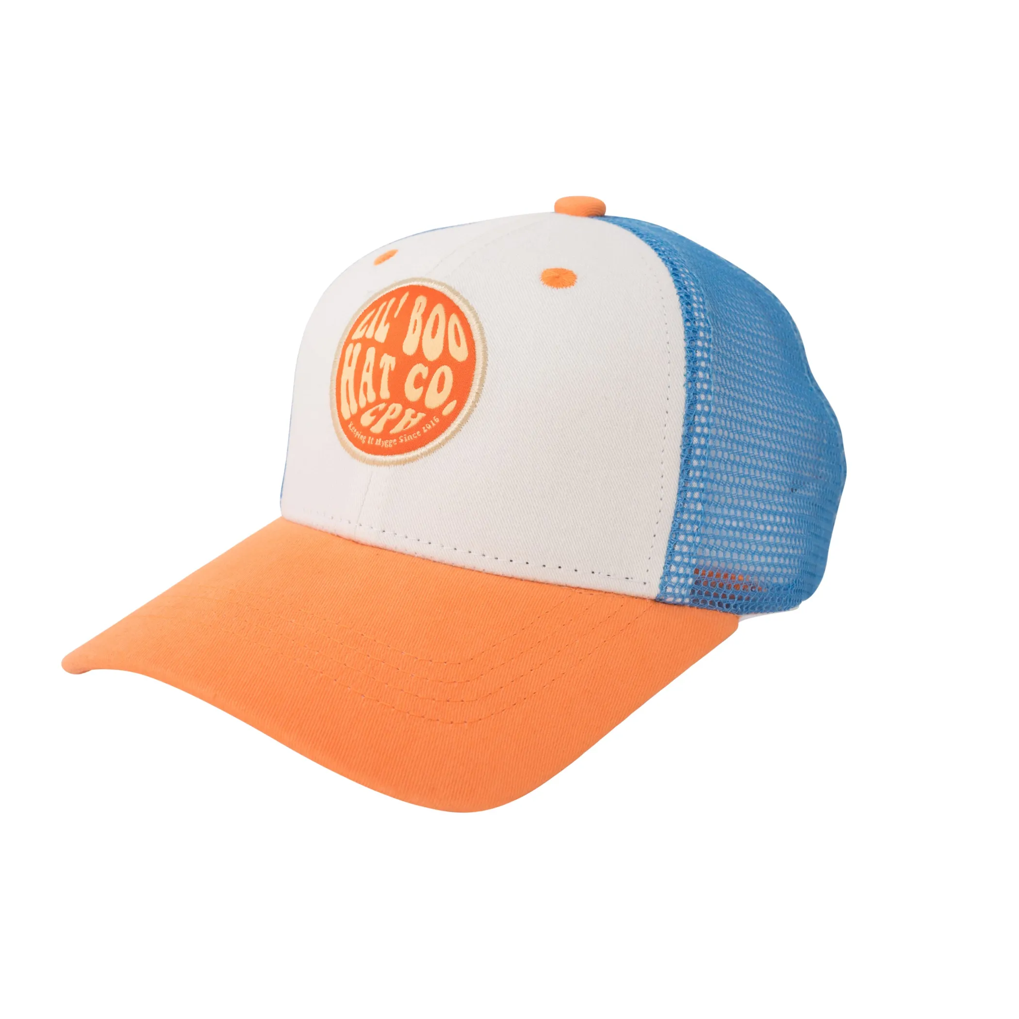 Lil' Boo Trucker Cap - Orange/Blue< Caps