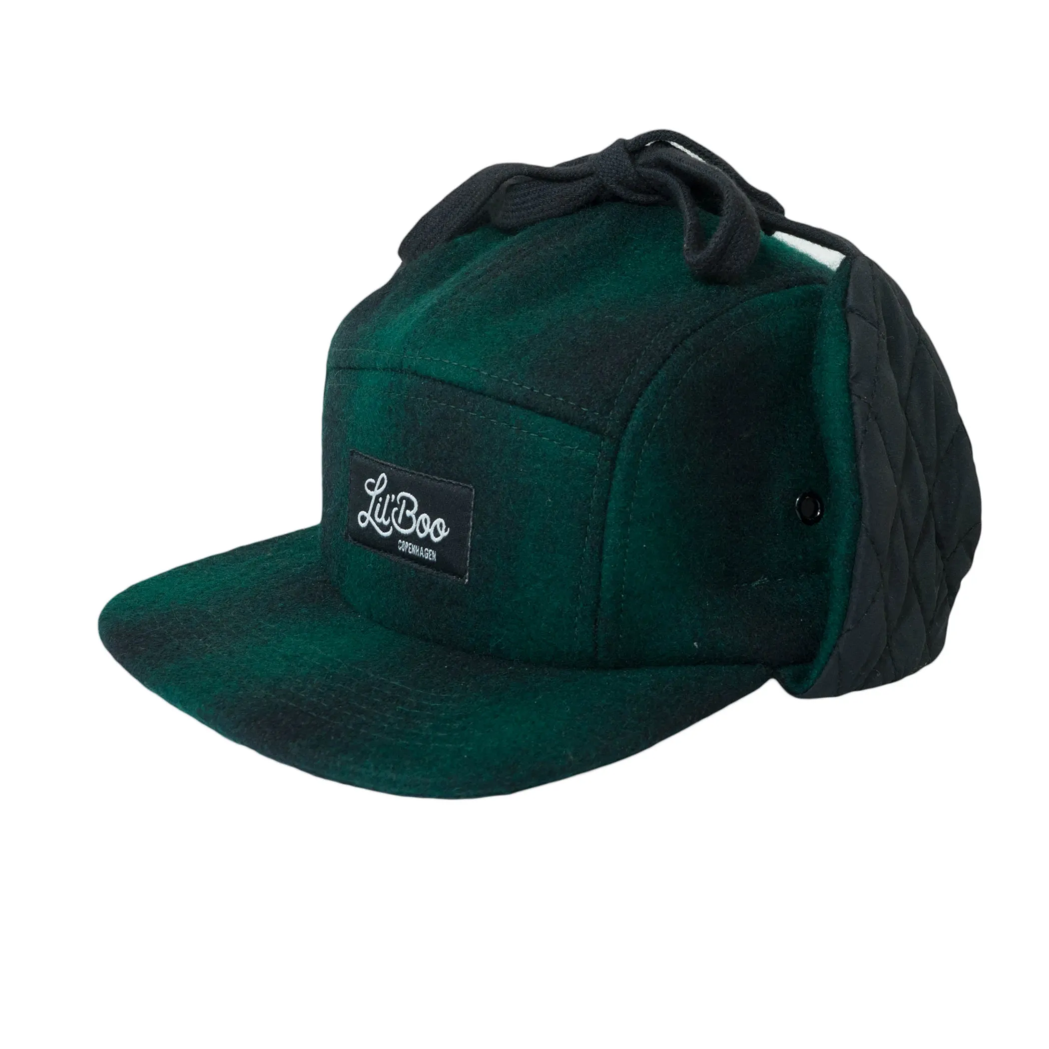 Lil' Boo Wool 5 Panel W. Ears - Green/Black< Beanies | Warm Caps, Bucket Hats And Sherpas